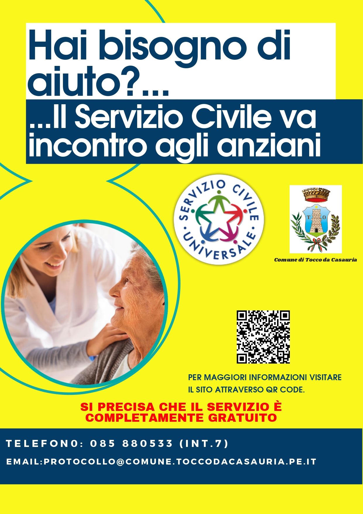 IL SERVIZIO CIVILE VA INCONTRO AGLI ANZIANI